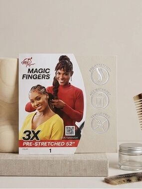 3X Pre-Stretched Hair Extensions - Black